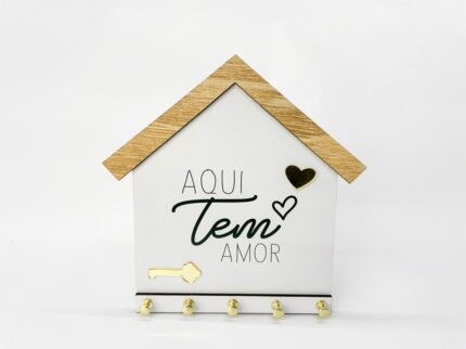 PORTA CHAVE AQUI TEM AMOR